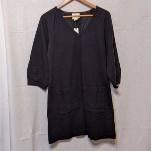 NWT Anthropologie Maeve Black Dress Sz.Small